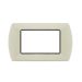 art PLACCA 4P PANNA METALLO COMPATIBILE LIVING BTICINO