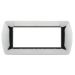 art PLACCA 7P CROMO METALLO COMPATIBILE LIVING BTICINO