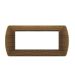 art PLACCA 7P CILIEGIO METALLO COMPATIBILE LIVING BTICINO