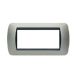 art PLACCA 7P CHAMPAGNE METALLO COMPATIBILE LIVING BTICINO