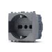 sun PRESA SCHUKO COMPATIBILE VIMAR ARKE' grigio