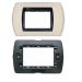 SUPPORTO+PLACCA 3P AVORIO COMPATIBILE LIVING BTICINO