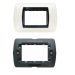 SUPPORTO+PLACCA 3P BIANCO COMPATIBILE LIVING LIGHT BTICINO