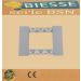 PLACCA 3P BIANCO COMPATIBILE LIVING NOW BTICINO