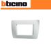 PLACCA 3 POSTI BTICINO LUNA C4803/BN BIANCO