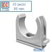 10 CLIPS 20 mm SUPPORTO FISSATUBO TUBO ELETTRICO CLIP ECCF20
