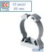 10 COLLARI 20 mm SUPPORTO FISSATUBO TUBO ELETTRICO CLIP ECCFC20