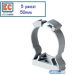 5 COLLARI 50 mm SUPPORTO FISSATUBO TUBO ELETTRICO CLIP ECCFC50