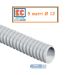 5 metri GUAINA 12mm  SPIRALATA FLESSIBILE PVC GRIGIA IMPIANTI ELETTRICI ECGFE12