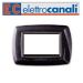 PLACCA 4P NERO GLITTER PVC MY LIFE ELETTROCANALI
