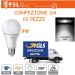 10 LAMPADINE 9W LED 6500K E27 LED LUCE BIANCA FSL