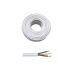CAVO GOMMATO H05VV-F 1 METRO 3X1 mmq PER ESTERNO BIANCO