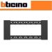 PLACCA 6P NERO BTICINO LIVING NOW KA4806KG