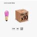 10 PEZZI LAMPADINA LED E14 14V   VIOLA CHIARO (rosa) AC/DC LUMINARIE