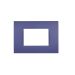 art PLACCA 3P BLU NAVY PVC COMPATIBILE LIVING BTICINO