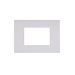 art PLACCA 3P BIANCO PVC COMPATIBILE LIVING BTICINO