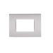art PLACCA 3P GRIGIO CHIARO PVC COMPATIBILE LIVING BTICINO