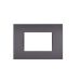 art PLACCA 3P TESTA DI MORO PVC COMPATIBILE LIVING BTICINO