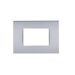 art PLACCA 3P GRIGIO SCURO PVC COMPATIBILE LIVING BTICINO