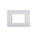 art PLACCA 3P SILVER PVC COMPATIBILE LIVING BTICINO