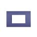 art PLACCA 4P BLU NAVY PVC COMPATIBILE LIVING BTICINO