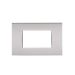 art PLACCA 4P GRIGIO CHIARO PVC COMPATIBILE LIVING BTICINO