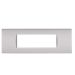 art PLACCA 7P GRIGIO CHIARO PVC COMPATIBILE LIVING BTICINO