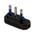 SPINA PIATTA 2P+T 16A COLORE NERO