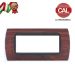 PLACCA 7P NOCE NAZIONALE INTERNO NERO COMPATIBILE LIVING INTERNATIONAL