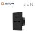 zen PRESA SCHUKO FLAT MAPAM NERO N214N