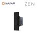 zen COMMUTATORE INTERBLOCCATO MAPAM NERO N222N
