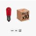 10 PEZZI LAMPADINA LED E14 14V  LUCE ROSSA AC/DC LUMINARIE LAMPADA