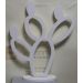 SAGOMA LUMINARIA PALE DI  FICO D'INDIA 590x500mm BIANCO