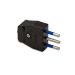 SPINA VOLANTE 2P+T 10A COLORE NERO