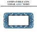 SUPPORTO 4 POSTI COMPATIBILE VIMAR ARKE' NERO