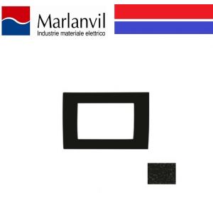 PLACCA MARLANVIL CLASSIC 3 POSTI COLORE NERO FLASH 7833.T.N