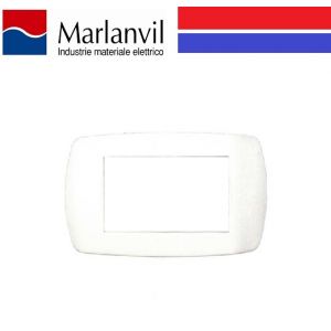 PLACCA MARLANVIL MILLENNIUM 3 POSTI COLORE BIANCO 7843.T.B.