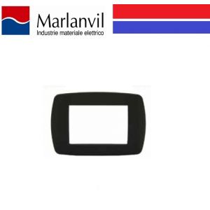 PLACCA MARLANVIL MILLENNIUM 3 POSTI COLORE NERO FLASH 7843.T.N