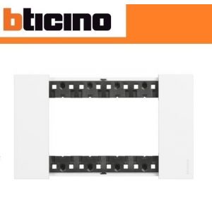 PLACCA 4 MODULI BIANCO BTICINO LIVING NOW TECNOPOLIMERO KA4804KW